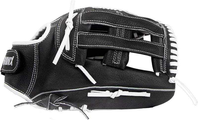 PHINIX Adult All Leather Baseball Slow-Pitch Softball Glove 12.5" - Image 2